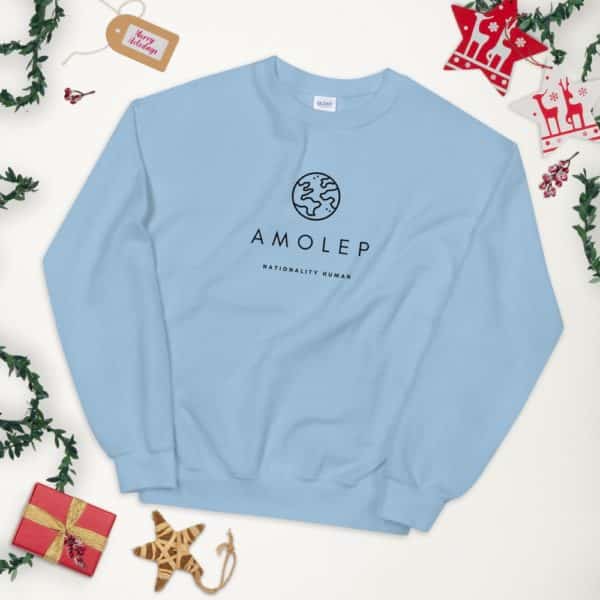 Amolep Nationality Human Unisex Crew Neck Sweatshirt