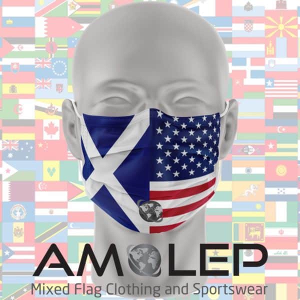 Double Flag Face Mask