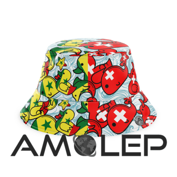 Half and Half AOP Packable Bucket Hat